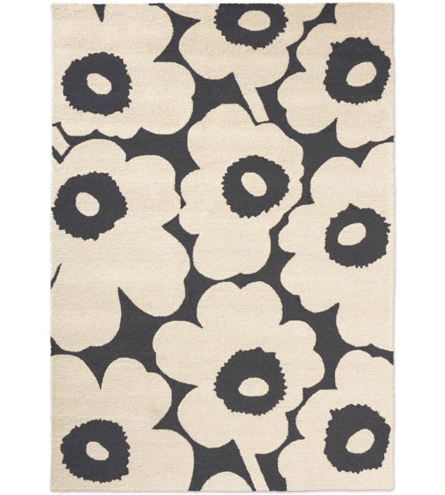 Marimekko Unikko Outdoor rug Charcoal/White 434305140200 Charcoal/White