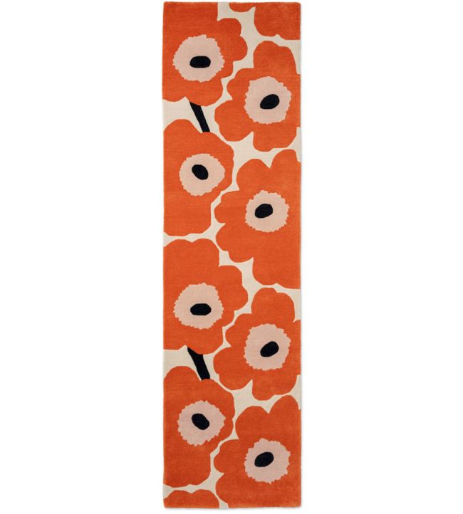 Marimekko Unikko Runner rug Orange Red 132403070245-US Orange Red