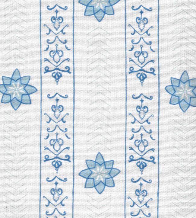 Valencia Fabric by Kate Medlicott Ocean & Cloudy Blue
