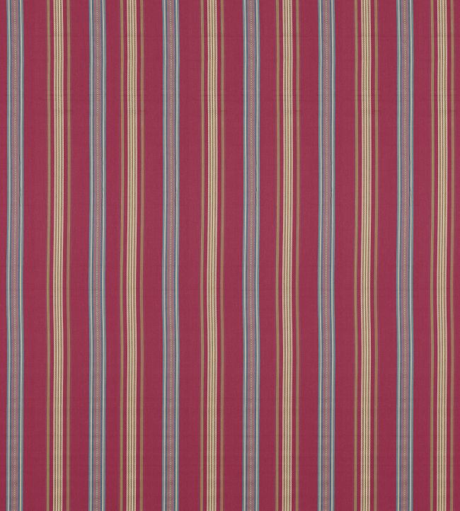 Valley Stripe Fabric by Sanderson Mulberry/Blue
