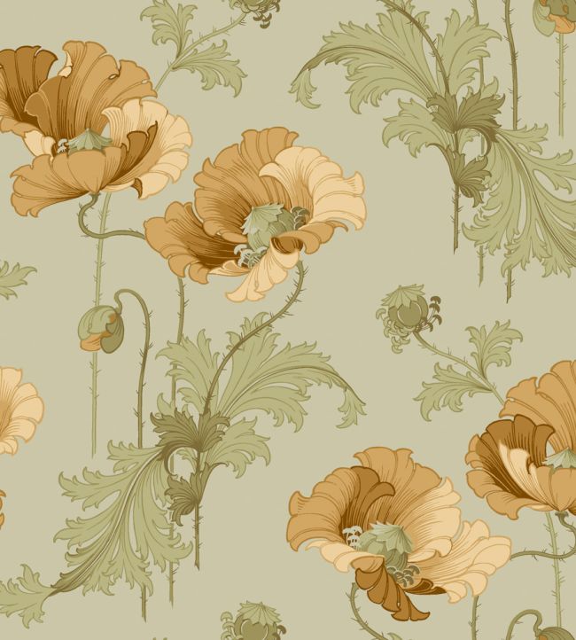 Vallmo Wallpaper by Borastapeter Yellow