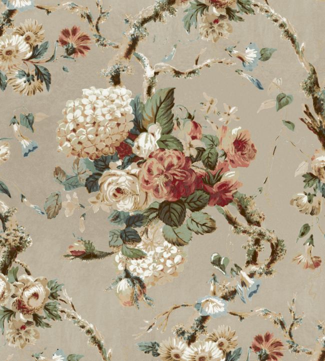 V&A Georgette Fabric by Arley House Natural