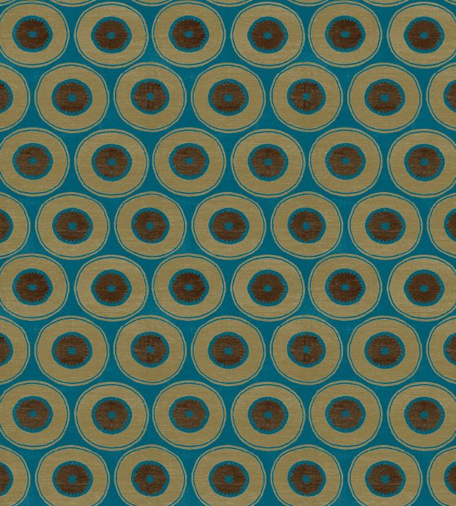 V&A Izmir Fabric by Arley House Azure