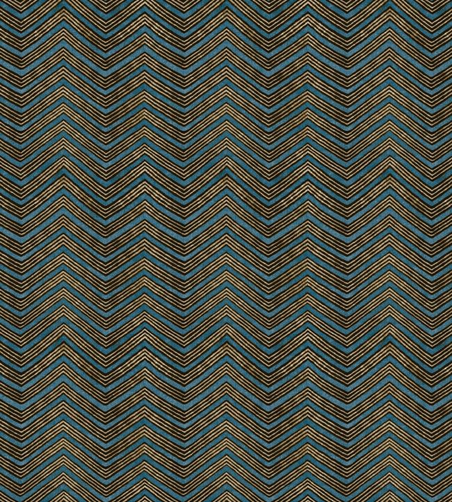 V&A Jaipur Fabric by Arley House Azure