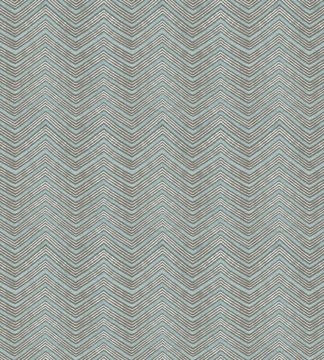 V&A Jaipur Fabric by Arley House Duck Egg