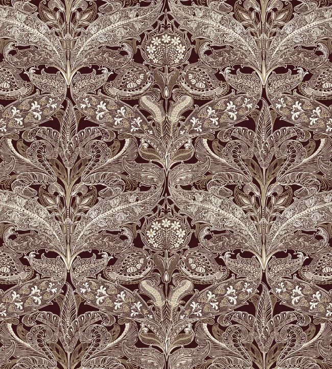 V&A Lacewing Fabric by Arley House Cocoa