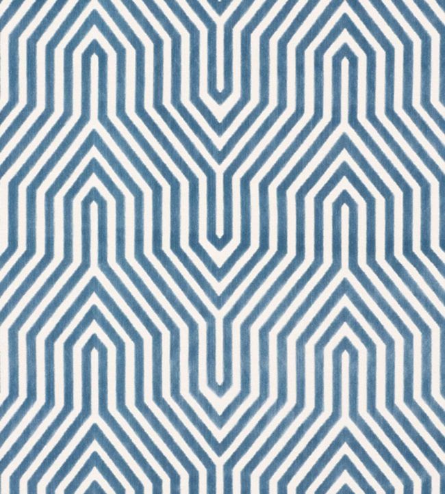 Vanderbilt Velvet Fabric by Schumacher Marine