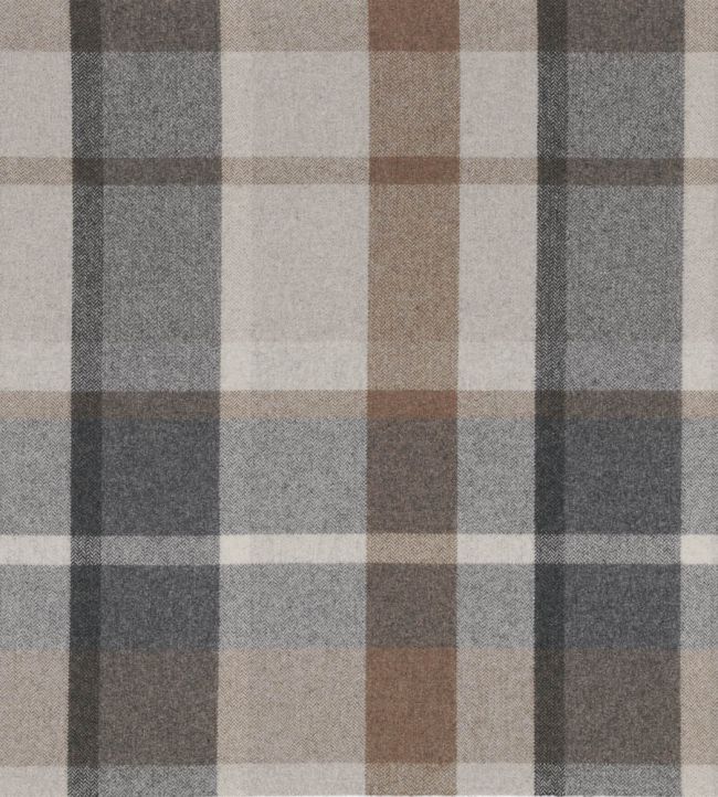 Vanoise Fabric by Casamance Beige Gris Anthractie