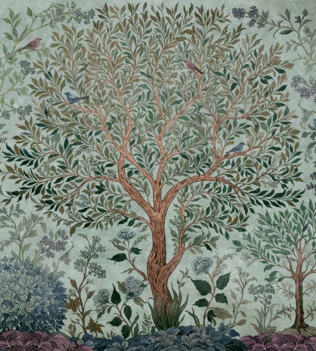 Varanasi Tree Mural by Coordonne Sapphire