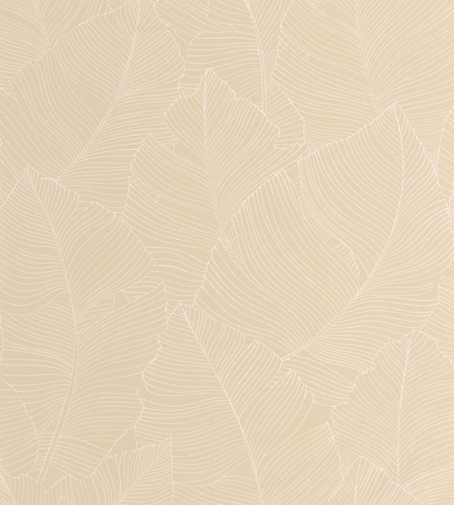 Vegetalia Wallpaper by Caselio Blanc Beige