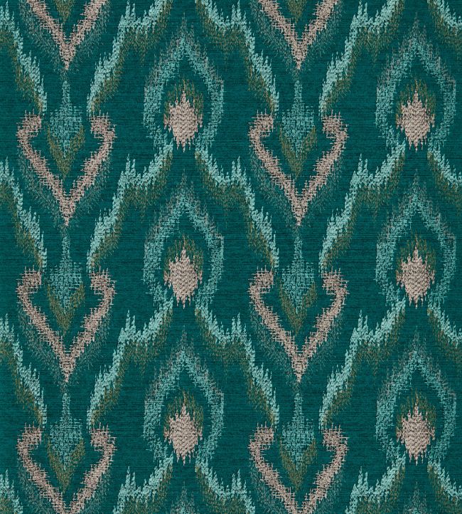 Velluto Wallpaper by Clarke & Clarke Teal
