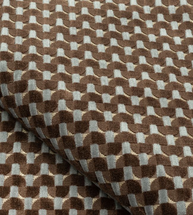 Velours Dedale Fabric by Nobilis Chocolat