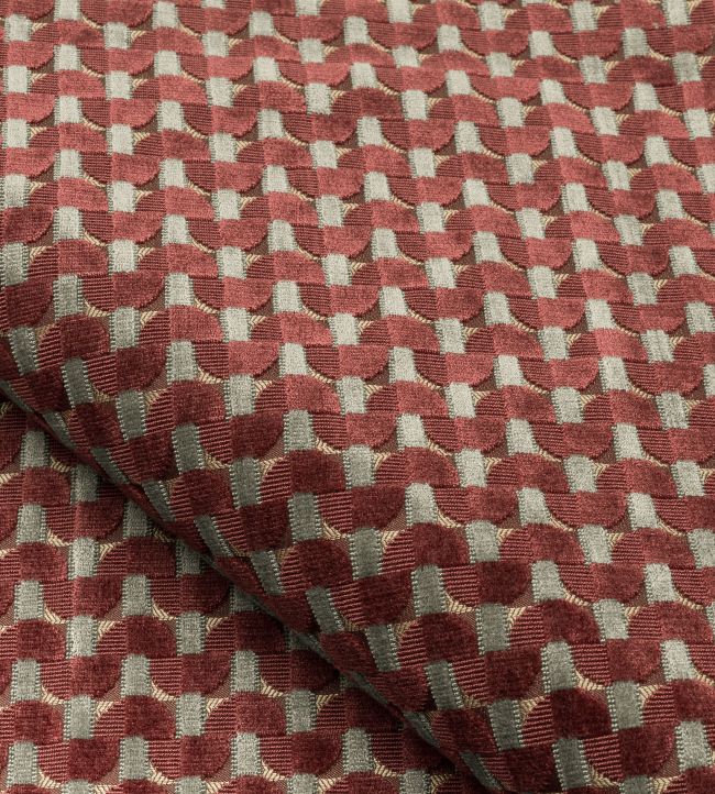 Velours Dedale Fabric by Nobilis Prune