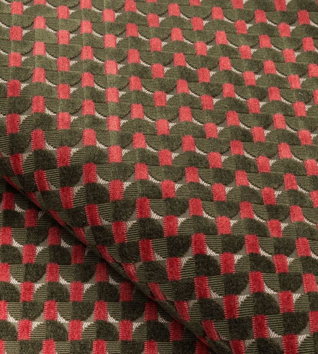 Velours Dedale Fabric by Nobilis Vert Kaki