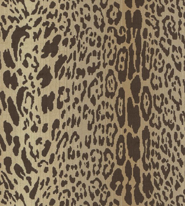 Velours Leopard Fabric by Nobilis Taupe