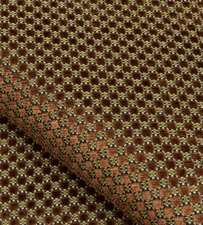 Velours Raphael Fabric by Nobilis Cognac
