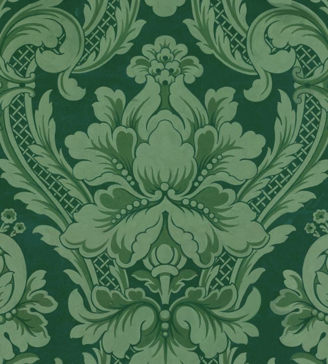 Venetian Damask Wallpaper by Coordonne Emerald