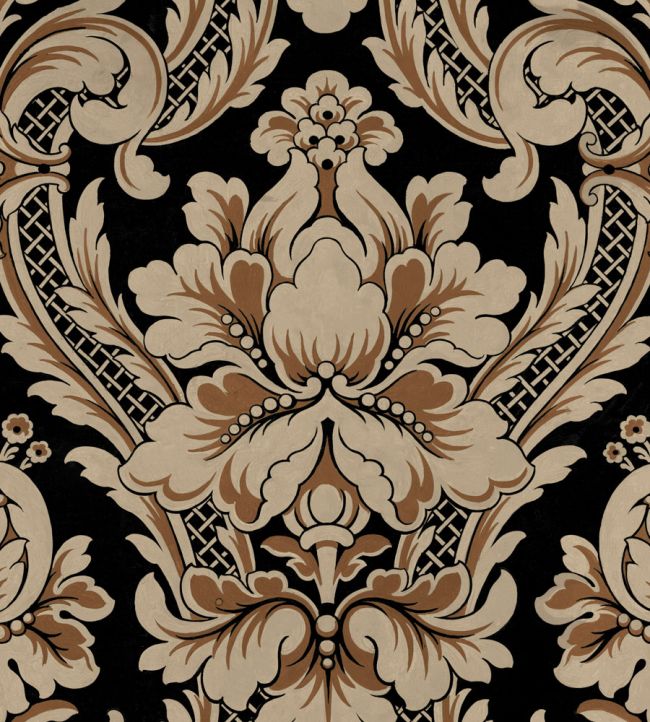 Venetian Damask Wallpaper by Coordonne Onyx