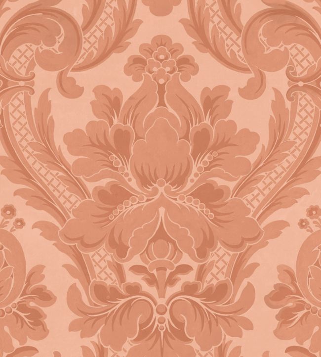 Venetian Damask Wallpaper by Coordonne Peach