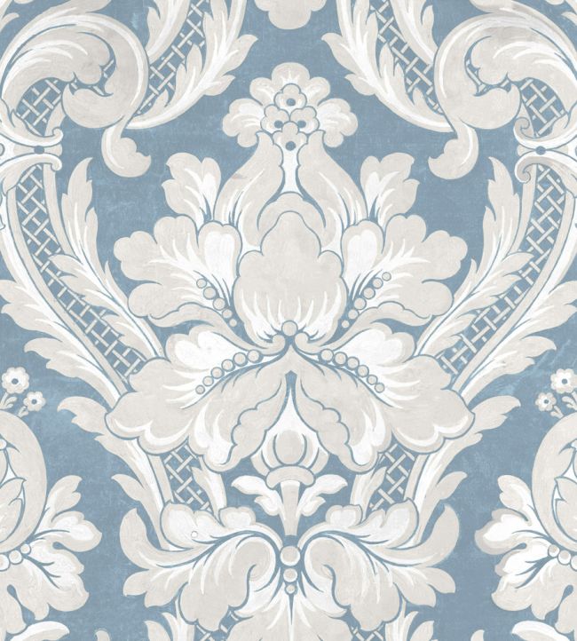 Venetian Damask Wallpaper by Coordonne Sapphire