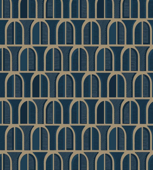 Venice Wallpaper by Borastapeter Blue