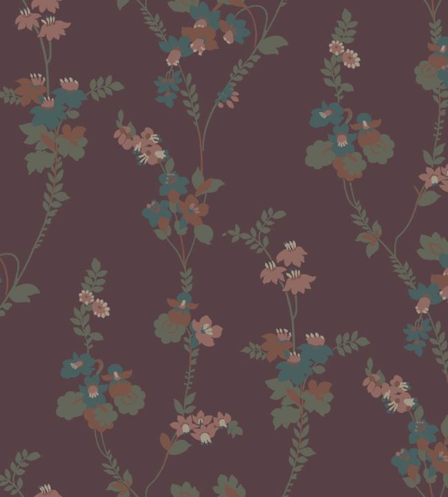 Vera Wallpaper by Borastapeter Purple