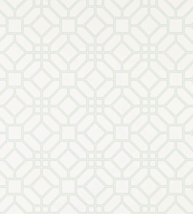 Veranda Trellis Wallpaper by Zoffany Duck Egg