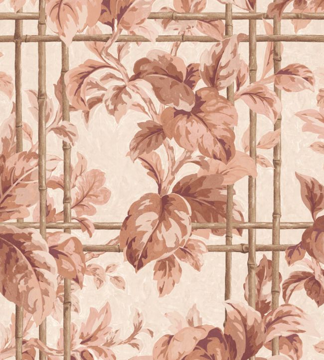 Verdant Trellis Wallpaper by Woodchip & Magnolia Salmon