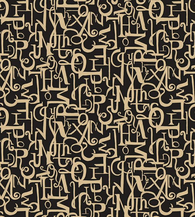 Verso Wallpaper by Tres Tintas Negro