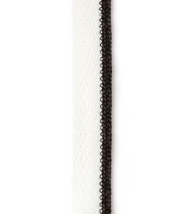 Vertelli Piping Performance Trim by Christopher Farr Cloth Nero