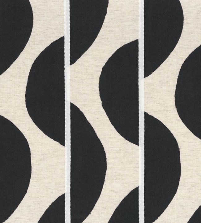 Viaggio Fabric by Camengo Lin Noir