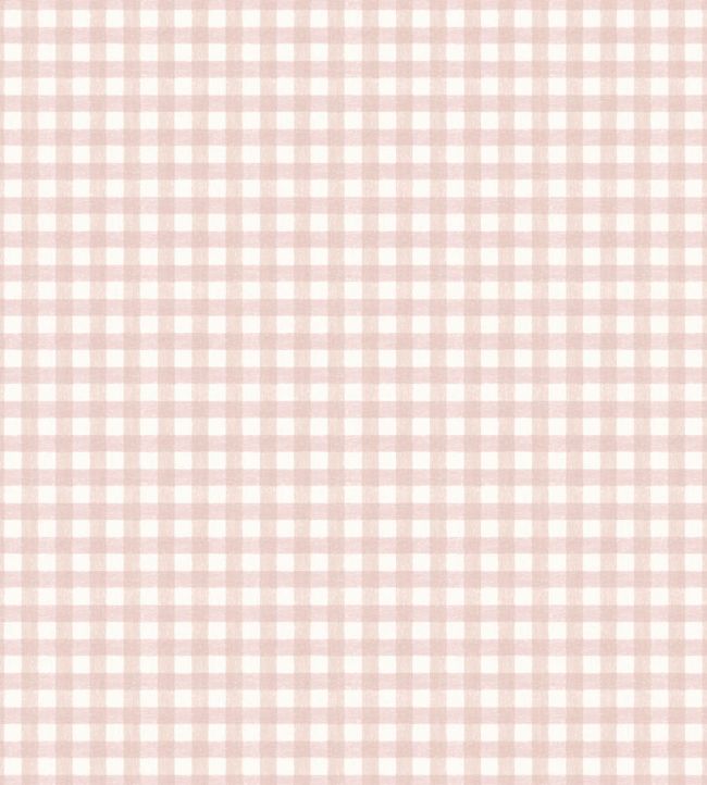 Vichy Check Wallpaper by Woodchip & Magnolia Blush