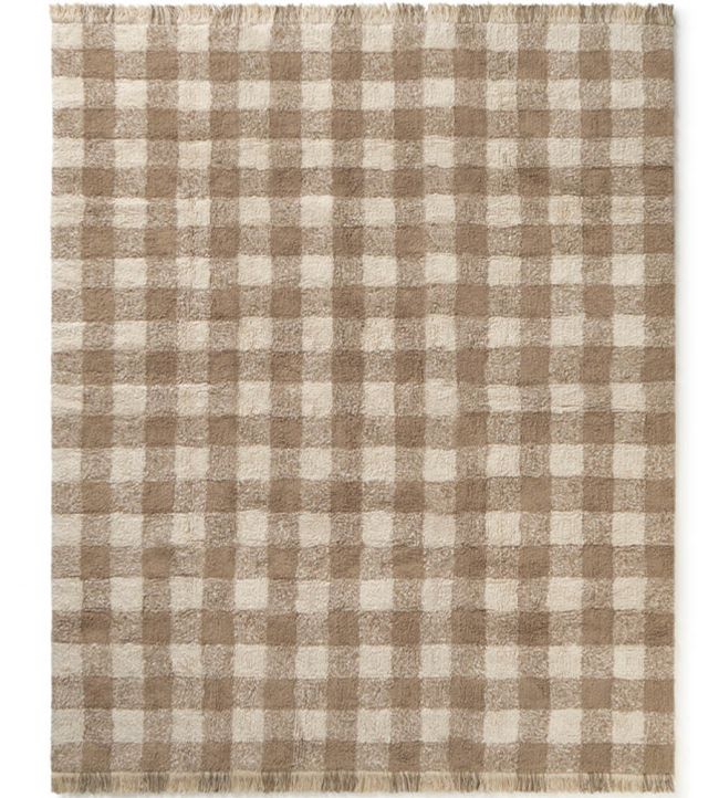 Lorena Canals Vichy rug Marron C-VICHY-MAR-XS Marron