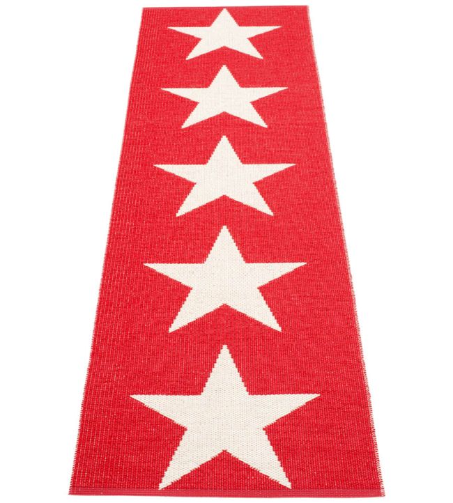 Pappelina Viggo One Runner rug Red/Vanilla VI2S725 Red/Vanilla