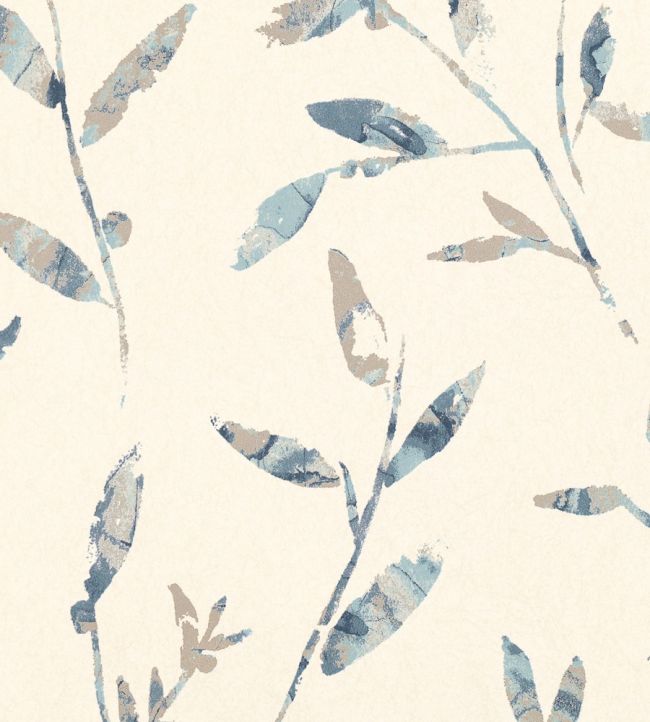 Hana Trail Wallpaper by Villa Nova Indigo