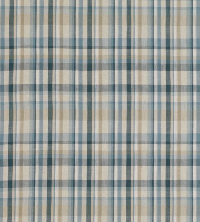 Rubra Check Fabric by Villa Nova Fjord