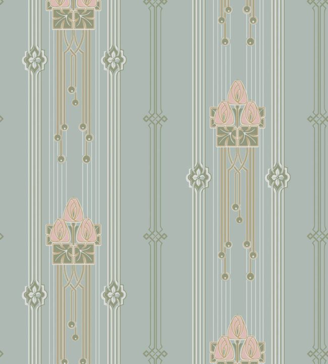 Villastan Wallpaper by Borastapeter Blue