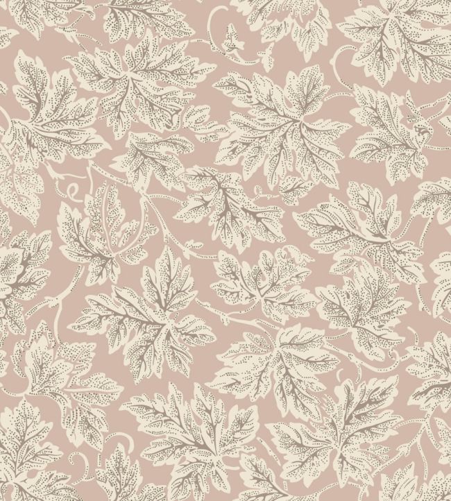 Vine Leaf Wallpaper by Farrow & Ball Pink