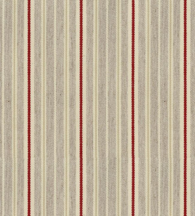 Vintage Stripe 4 Fabric by Ian Mankin Peony