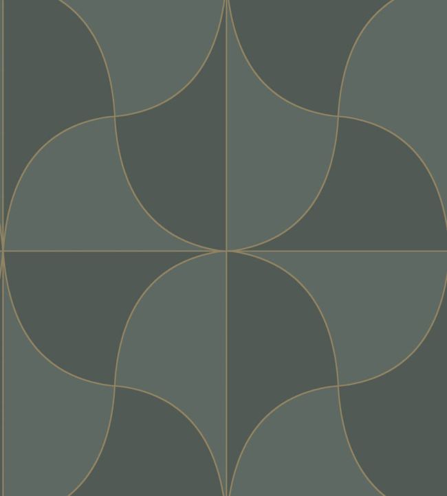 Virevolte Wallpaper by Casadeco Vert Taiga