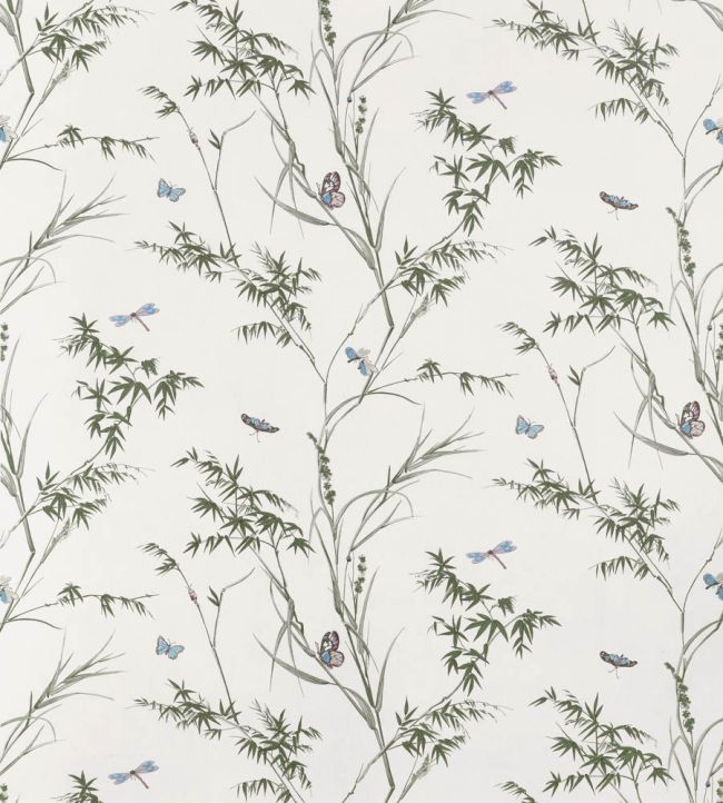 Virginia Fabric by Thibaut Beige and Sage