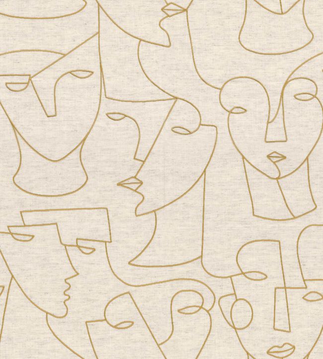 Visage Fabric by Camengo Lin Or