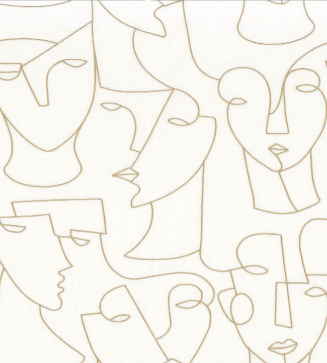 Visage Fabric by Camengo Sable