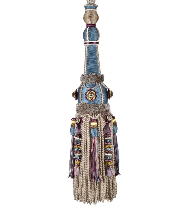 Volanges Tassel Tieback Trimming by Houles Blue Nattier