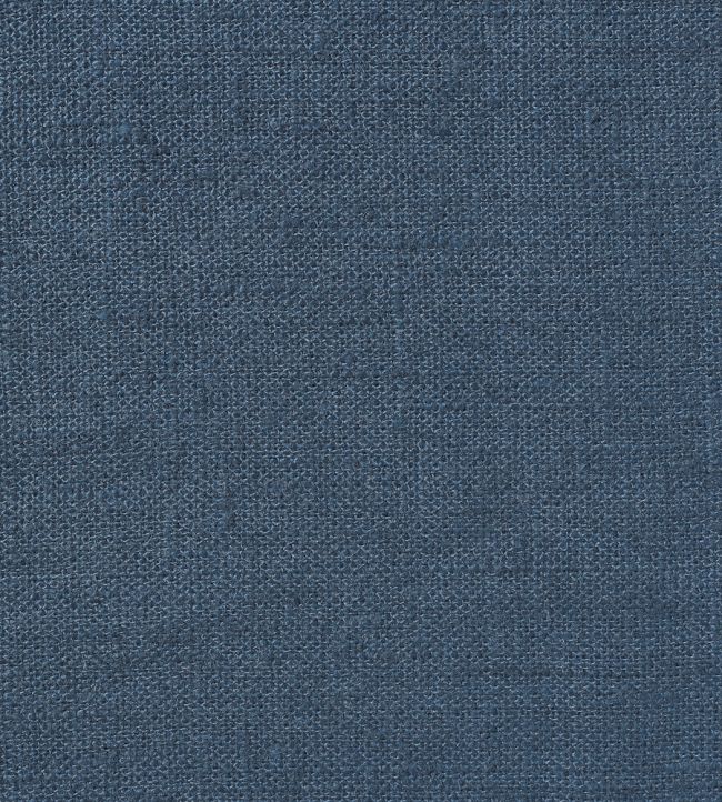Light Weight Plain Linen Fabric by Volga Linen Prussion Blue