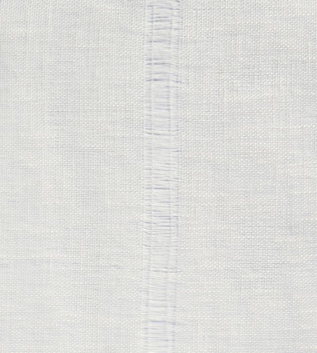 Sheer Linen Drawn Thread Fabric by Volga Linen White
