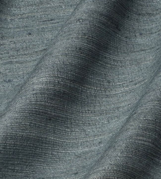 Vyne Silk Fabric by James Hare Nordic Blue