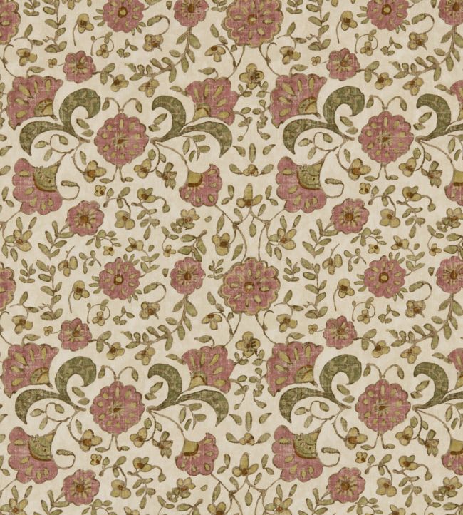 Wainscott Fabric by Warwick Rosehip