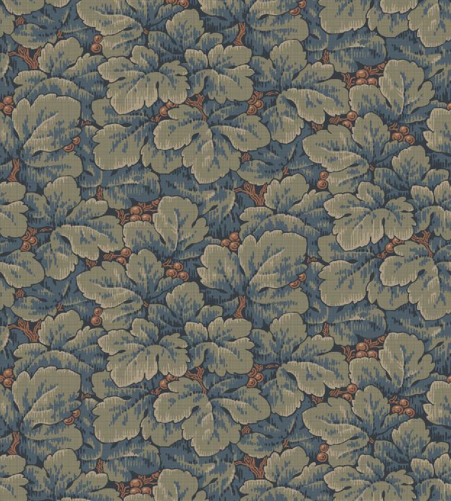 Waldemar Wallpaper by Borastapeter Green / Blue