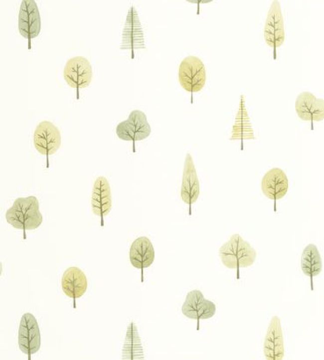 Walk In The Park Wallpaper by Casadeco Vert Feuille